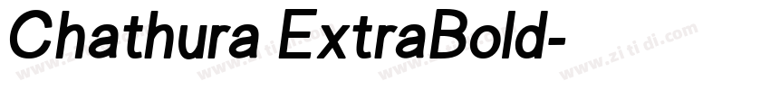 Chathura ExtraBold字体转换
